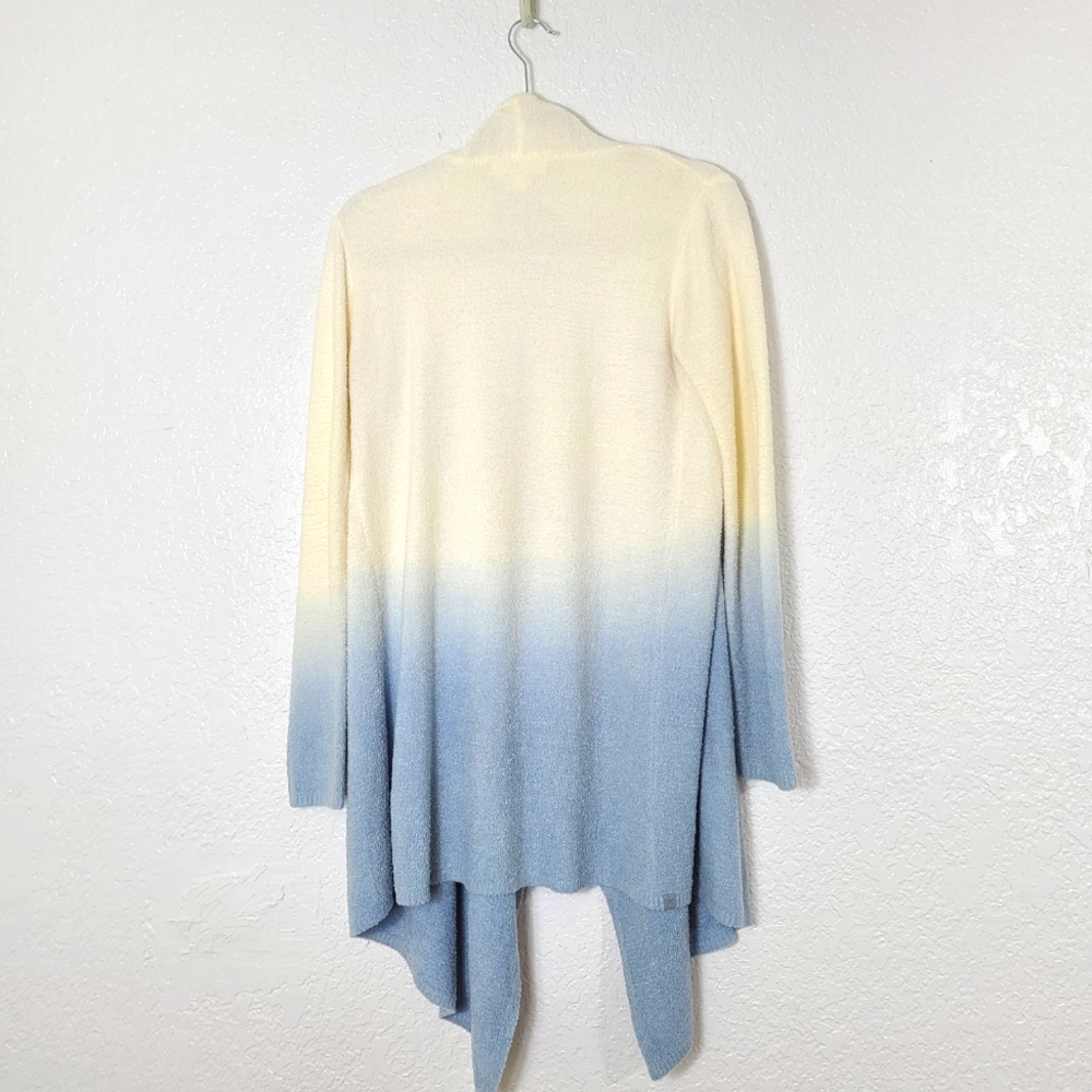 BAREFOOT DREAMS CozyChic Lite Ombre Calypso Wrap in Pearl / Chambray - Picture 5 of 9
